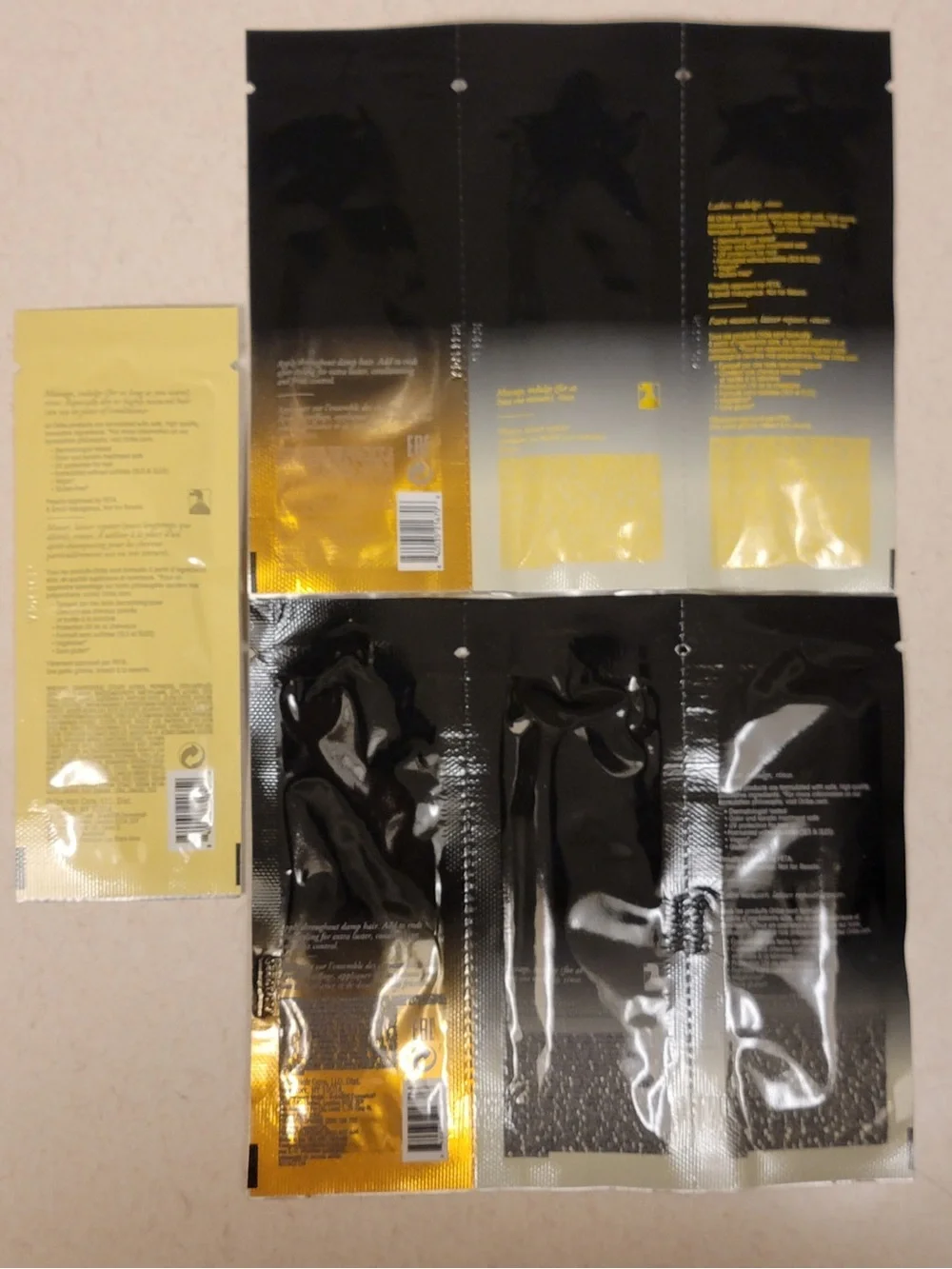 Oribe Gold Lust Sample Sachet Trio Pack - Set of 2 + Hair Alchemy Masque Sachet